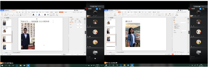 图为博士毕业生代表李冲、隗玮进行主题分享.png 图为博士毕业生代表李冲、隗玮进行主题分享.png